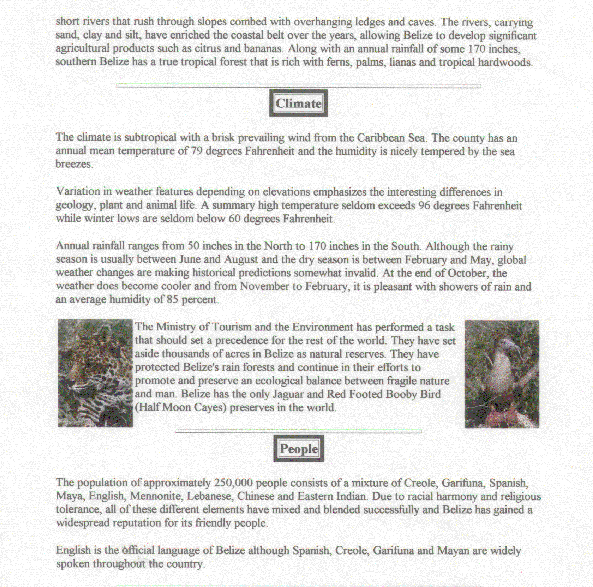 ABOUT BELIZE PAGE2