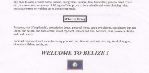 ABOUT BELIZE PAGE 6