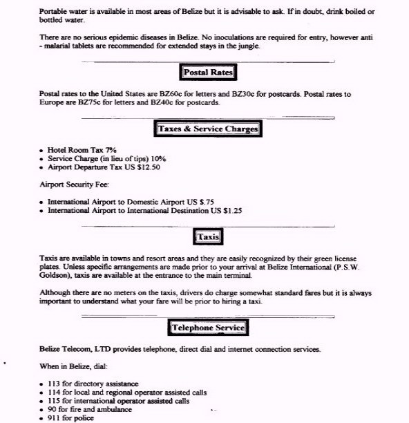 ABOUT BELIZE PAGE 4