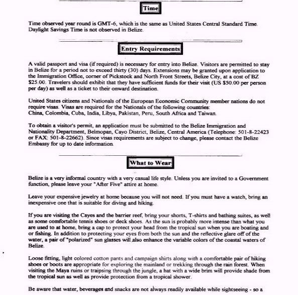 ABOUT BELIZE PAGE 5