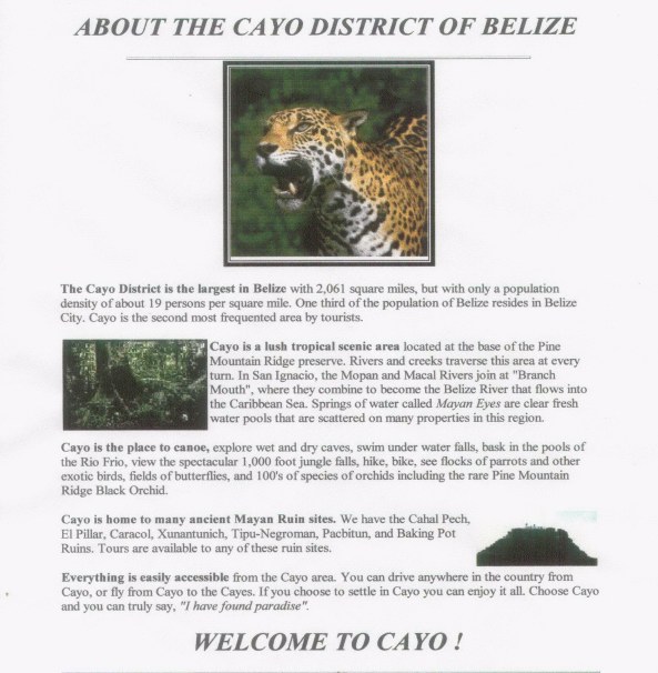 ABOUT CAYO PAGE 1