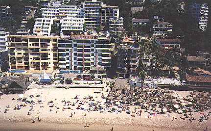Beach view from above