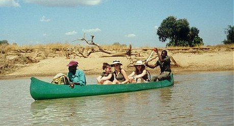 Canoe across the Luangwa