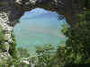 Arch rock from above
