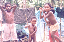 But it seems like its only the kids who come out and receive the gifts.