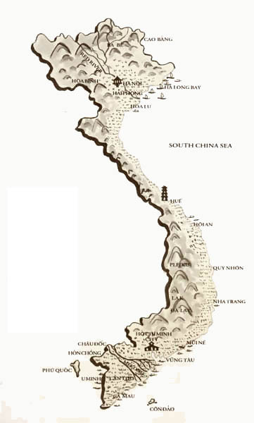 Vietnam map