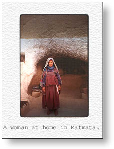 A woman at home in Matmata