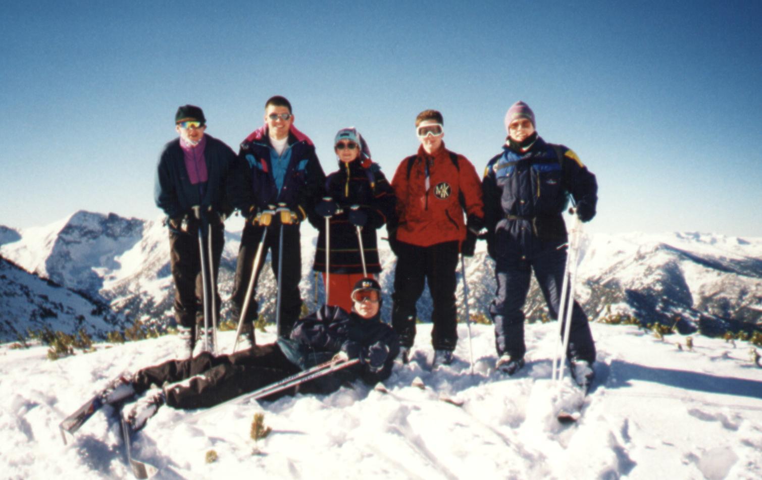 Skiing on top of the world!