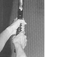 Two-handed Backhand (big grip change)