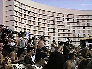 volleyball fans at the HardRock