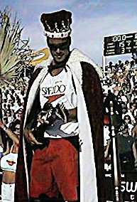 looks like he's held one before...