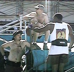 building a beach is tough work