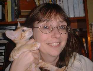 En bild p&aring; Katrin och Gandalf tillsammans