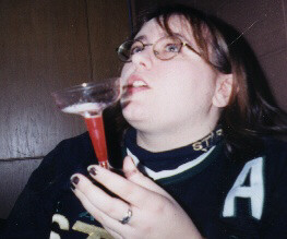 Me drinking...a month into 21, and I'm already a lush..LoL...