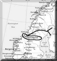 In the middle of Norway