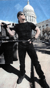 I'm a HUGE, BEEFY man!!! The Undertaker seems most comfortable these days.