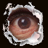 flashing eye graphic