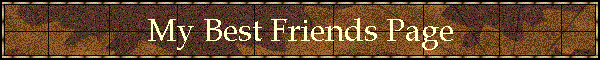 My Best Friends Page