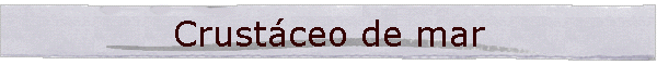 Crust�ceo de mar