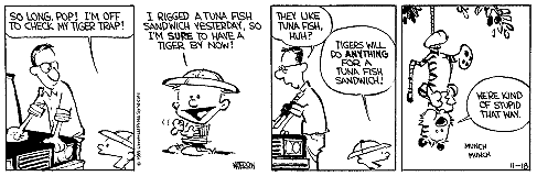 first calvin&hobbes strip