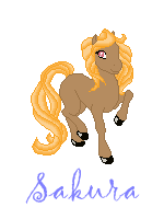 Sakura- mon cheval de Harvest Moon! :p