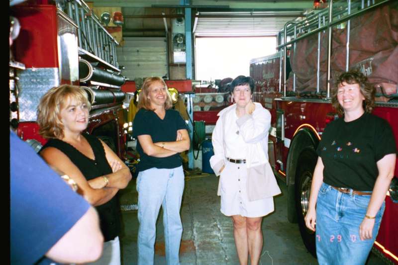 Pam (Langiotti), Paula (Williamson), Carla Yurisic, Patty Hawes -Hempfield Fire Station