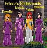 Felena and her Bridesmaids