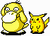 One of the pictures in Pokemon Pinball.  If you are making the game vibrate, Psyduck's head vibrates too!