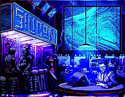 CyberPunk Cafe Interior