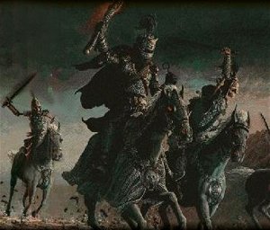 Monghoul and the faithful of Vecna ride.