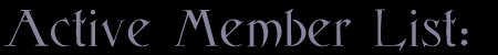- GAB Stone Grey Team Active Members List -
