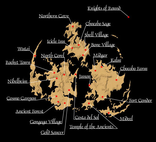 Final Fantasy VII World Map
