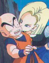 18 le da un inocente besito a Krylin