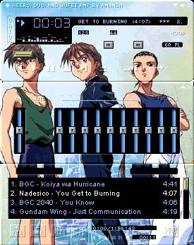 Heero, Duo, and Wufei Amp