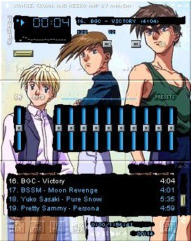 Quatre, Trowa, and Heero Amp