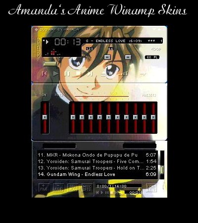 Amanda's Anime Winamp Skins
