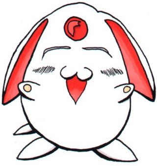 Pu pu? - Mokona image copyright 1999 Brandon K. Montoya