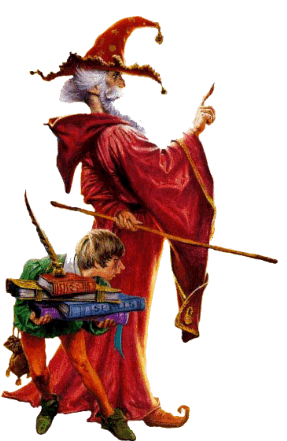 Anuirean Magician and Apprentice.