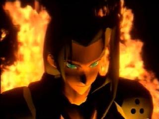 Sephiroth head in flames