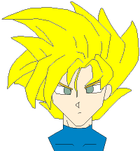 Super Saiyajin Mika..  *maybe.*  --Scowly, isn't she?  (^^);