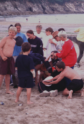 kids on beach