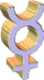 gold Mercury symbol