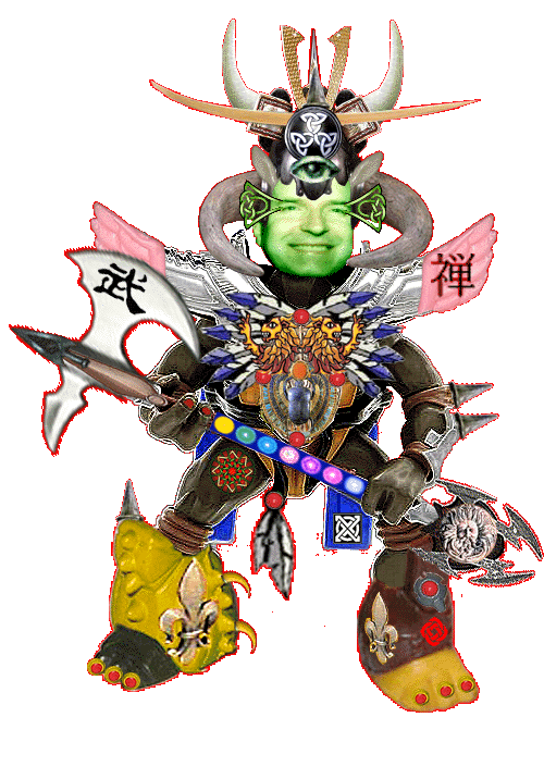 Meet the Warrior Brian Edward Zenk in his Spiritual Art Armor made from symbols.