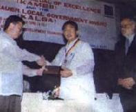 Mayor Bayani F. Fernando receives the Konrad Adenauer Medal of Excellence