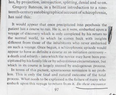 scan of section about 'voyage of discovery' ... and why some never return from it ... it's tough to read being from an OLD book then photocopied then scanned ... :) ... THEN I discover by 'accident' that my scanner can MAGNIFY such scans and save them to be more legible! ... will wonders never cease? ...