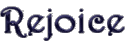 Rejoice Text Image