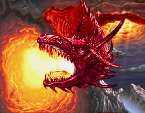 Red Fire Breathing Dragon