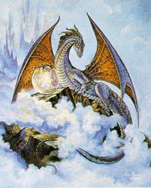 Dragon Holding Crystal