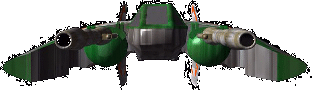 Narn Frazi Class Heavy Fighter Front View