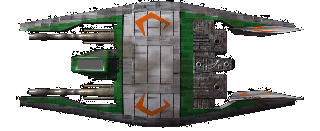 Narn Frazi Class Heavy Fighter Top View